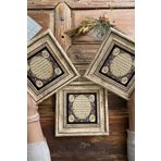 Oscar Stone Decor Çerçeveli Taş Duvar Dekoru Tablo 20x20cm 3'lü Set Hilye-i Şerif 3CDD-1667-3