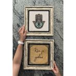Oscar Stone Decor Çerçeveli Taş Duvar Dekoru Tablo 30x30cm 2'li Set (114-1168) Fatma Kun Fe Yekun 2CDD3030-040