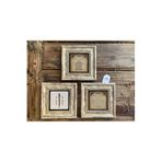 Oscar Stone Decor Çerçeveli Taş Duvar Dekoru Tablo 3'Lü Set 20X20Cm Ayetel Kürsi Bereket Duası Elif 3Cdd-40-379