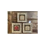 Oscar Stone Decor Çerçeveli Taş Duvar Dekoru Tablo 3'lü Set 20x20cm Nazar Dua Nar Dua Bereket Duası 3CDD-40-498