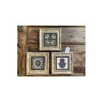 Oscar Stone Decor Çerçeveli Taş Tablo 20x20 cm 3 Lü Set Desen ve Fatma Ana Eli 3CDD-40-206