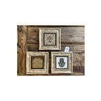 Oscar Stone Decor Çerçeveli Taş Tablo 20x20 cm 3 Lü Set Fatma Ana Bereket Duası Hayat Ağacı