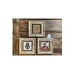 Oscar Stone Decor Çerçeveli Taş Tablo 20x20 cm 3 Lü Set Semazen Esmaül Hüsna Fatma Ana