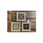 Oscar Stone Decor Çerçeveli Taş Tablo 20x20 Cm 3 Lü Set Tree Of Life 3CDD-40-247