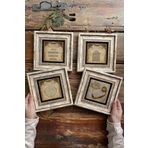 Oscar Stone Decor Çerçeveli Taş Tablo 20x20cm 4'lü Set(464-463-462-384) Nazar Ayetel Bereket Dua Vav