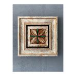 Oscar Stone Decor Decor Çerçeveli Taş Duvar Dekoru 20 X 20 Cm Çini Desen Cdd1-40-228