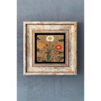 Oscar Stone Decor Ebru Çerçeveli Taş Tablo 20x20 Cm-wall Decor CDD-40-1129