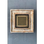 Oscar Stone Decor Kufi Lailaheillallah Çerçeveli Taş Tablo 20x20 Cm-wall Decor CDD-40-1167