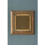 Oscar Stone Decor Kufi Yazı Lailaheillallah -ahşap Çerçeveli Taş Tablo-wall Decor- 28x28 cm PRMT2020-1167