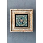 Oscar Stone Decor Mandala Çerçeveli Taş Tablo 20x20 Cm-wall Decor CDD-40-1240