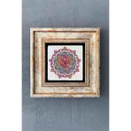 Oscar Stone Decor Mandala Çerçeveli Taş Tablo 20X20 Cm-Wall Decor Cdd-40-1277