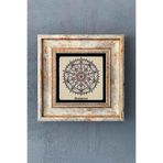 Oscar Stone Decor Mandala Çerçeveli Taş Tablo 20X20 Cm-Wall Decor Cdd-40-1338