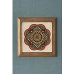 Oscar Stone Decor Mandala Masif Ahşap Çerçeveli Taş Tablo PRMT2020-1358