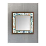 Oscar Stone Decor Masif Çerçeveli Mozaik Taş Ayna 43 Cm X 43 Cm AYN4040-023