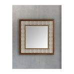 Oscar Stone Decor Masif Çerçeveli Mozaik Taş Ayna 43 Cm X 43 Cm AYN4040-050