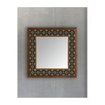 Oscar Stone Decor Masif Çerçeveli Mozaik Taş Ayna 43 Cm X 43 Cm Ayn4040-051