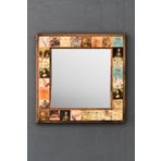 Oscar Stone Decor Masif Çerçeveli Mozaik Taş Ayna 43 Cm X 43 Cm (morocco-etnik-da Vinci Desen) AYN4040-078