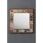 Oscar Stone Decor Masif Çerçeveli Mozaik Taş Ayna 43 Cm X 43 Cm (morocco-etnik Desen) AYN4040-029