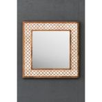Oscar Stone Decor Masif Çerçeveli Mozaik Taş Ayna 43 Cm X 43 Cm (Morocco-Etnik Desen) Ayn4040-048