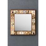Oscar Stone Decor Masif Çerçeveli Mozaik Taş Ayna 43 Cm X 43 Cm (morocco-etnik Desen) AYN4040-049