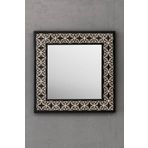 Oscar Stone Decor Masif Çerçeveli Mozaik Taş Ayna 43 Cm X 43 Cm (morocco-etnik Desen) AYN4040-055
