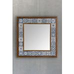 Oscar Stone Decor Masif Çerçeveli Mozaik Taş Ayna 43 Cm X 43 Cm (morocco-etnik Desen) AYN4040-090