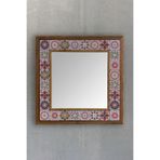 Oscar Stone Decor Masif Çerçeveli Mozaik Taş Ayna 43 Cm X 43 Cm (morocco-etnik Desen) AYN4040-094