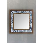 Oscar Stone Decor Masif Çerçeveli Mozaik Taş Ayna 43 Cm X 43 Cm (Morocco-Etnik Desen) Ayn4040-096