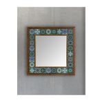 Oscar Stone Decor Masif Çerçeveli Mozaik Taş Ayna 43 Cm X 43 Cm (morocco-etnik Desen) AYN4040-097