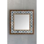 Oscar Stone Decor Masif Çerçeveli Mozaik Taş Ayna 43 Cm X 43 Cm (morocco-etnik Desen) AYN4040-099