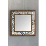 Oscar Stone Decor Masif Çerçeveli Mozaik Taş Ayna 43 Cm X 43 Cm (morocco-etnik Desen) AYN4040-111