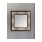 Oscar Stone Decor Masif Çerçeveli Mozaik Taş Ayna 43 Cm X 43 Cm Seramik Desenli Ayn4040-057