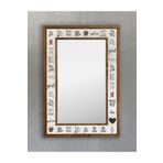 Oscar Stone Decor Masif Çerçeveli Mozaik Taş Ayna 43 Cm X 63 Cm AYN4060-037