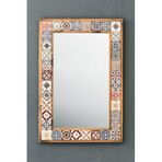 Oscar Stone Decor Masif Çerçeveli Mozaik Taş Ayna 43 Cm X 63 Cm (morocco-etnik Desen) AYN4060-042