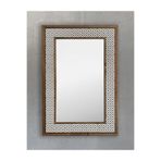 Oscar Stone Decor Masif Çerçeveli Mozaik Taş Ayna 43 cm X 63 cm Seramik Ayna Desen AYN4060-003
