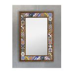 Oscar Stone Decor Masif Çerçeveli Mozaik Taş Ayna 43 Cm X 63 Cm Tile Desen AYN4060-031
