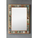 Oscar Stone Decor Masif Çerçeveli Mozaik Taş Ayna 53 Cm X 73 Cm Tile Mozaik Seramik Desenli AYN5070-001