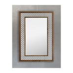 Oscar Stone Decor Masif Çerçeveli Mozaik Taş (doğal-mermer) Ayna 43 cm X 63 cm Seramik Desenli AYN4060-058