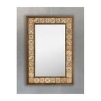 Oscar Stone Decor Masif Çerçeveli Mozaik Taş (doğal-mermer) Ayna 43x63cm Seramik Desenli AYN4060-075