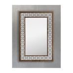 Oscar Stone Decor Masif Çerçeveli Mozaik Taş (mermer) Ayna 43 Cm X 63 Cm Seramik Desenli AYN4060-006