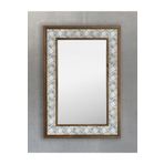 Oscar Stone Decor Masif Çerçeveli Mozaik Taş (mermer) Ayna 43 Cm X 63 Cm Seramik Desenli Dresuar AYN4060-110
