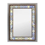 Oscar Stone Decor Masif Çerçeveli Mozaik Taş (mermer) Ayna 53x73 Cm Morocco-seramik Desenli AYN5070-092