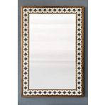 Oscar Stone Decor Masif Çerçeveli Mozaik Taş Mermer Ayna 63 Cm X 93 Cm Seramik Desenli