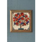 Oscar Stone Decor Masif Çerçeveli Nar Ağacı (bereket) Doğaltaş Tablo Pano 28x28 Cm PRMT2020-471