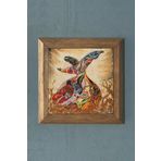 Oscar Stone Decor Masif Çerçeveli Semazen Doğaltaş Tablo Pano 28 x 28 cm PRMT2020-060
