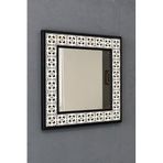 Oscar Stone Decor Masif Siyah Çerçeveli Mozaik Taş Ayna 43 Cm X 43 Cm (-morocco-etnik Desen) AYN4040-006