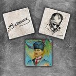 Oscar Stone Decor MG-083 3'lü Doğal Taş Magnet