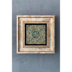 Oscar Stone Decor Mistik Desen Çerçeveli Taş Duvar Dekoru 20X20 Cm-Wall Decor Cdd-40-1102