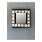 Oscar Stone Decor Oscar Stone Ahşap Çerçeveli Mozaik Doğaltaş Ayna 33 Cm X 33 Cm AYN-005