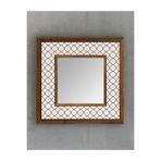 Oscar Stone Decor Oscar Stone Ahşap Çerçeveli Mozaik Doğaltaş Ayna 33 Cm X 33 Cm AYN-048